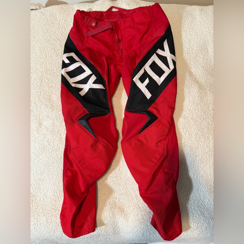 Fox “180”Red and Black Racing Pants